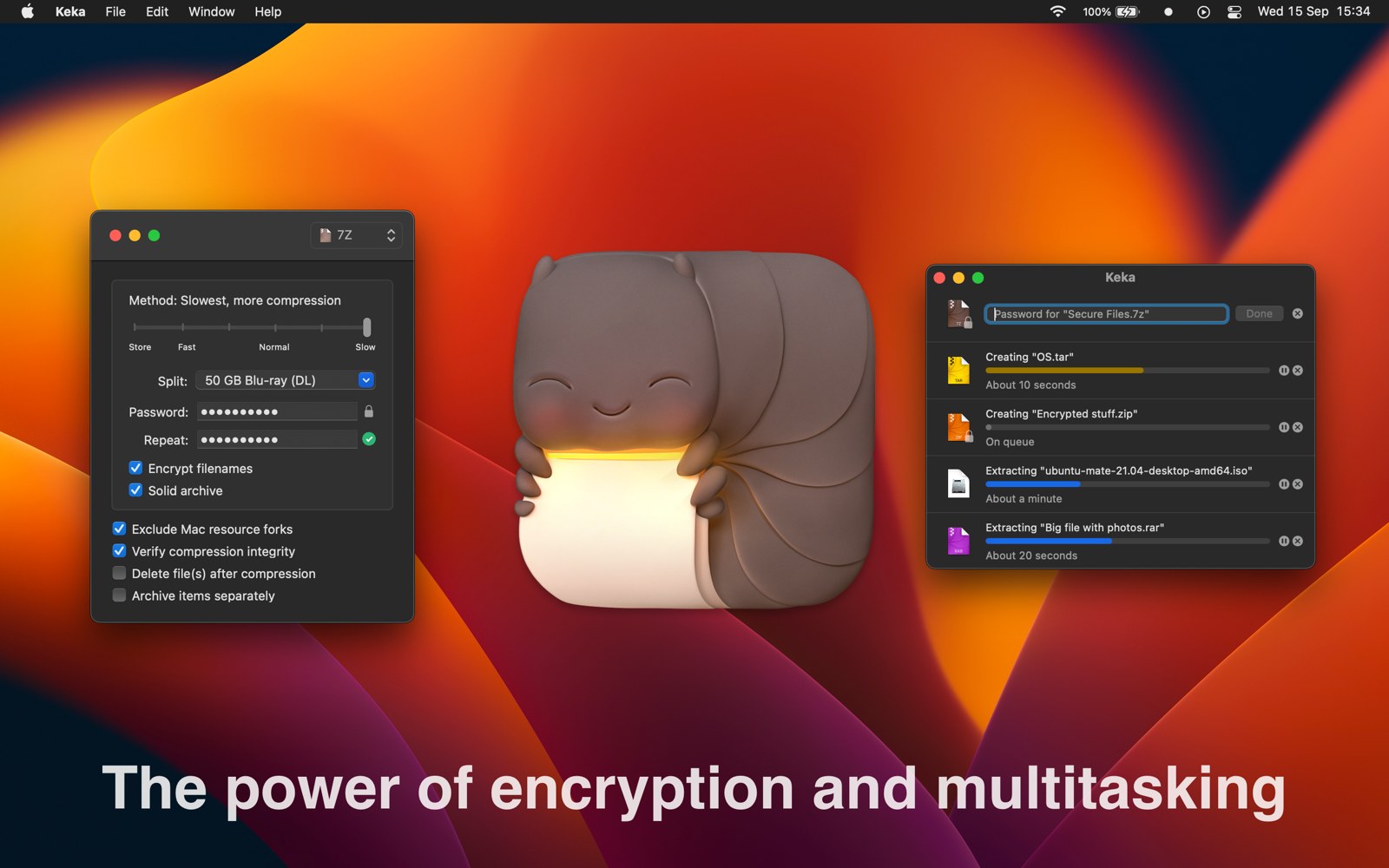 Keka:Mac 上的压缩解压工具,7z、RAR、ZIP 都能处理,官网免费下载