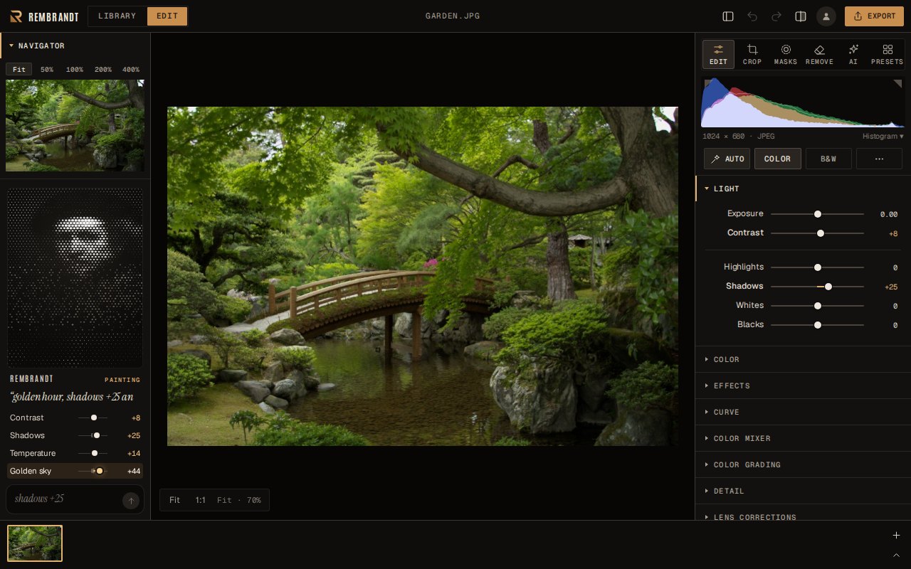 Rembrandt:免费开源的 RAW 修图软件,能导入 Lightroom 目录